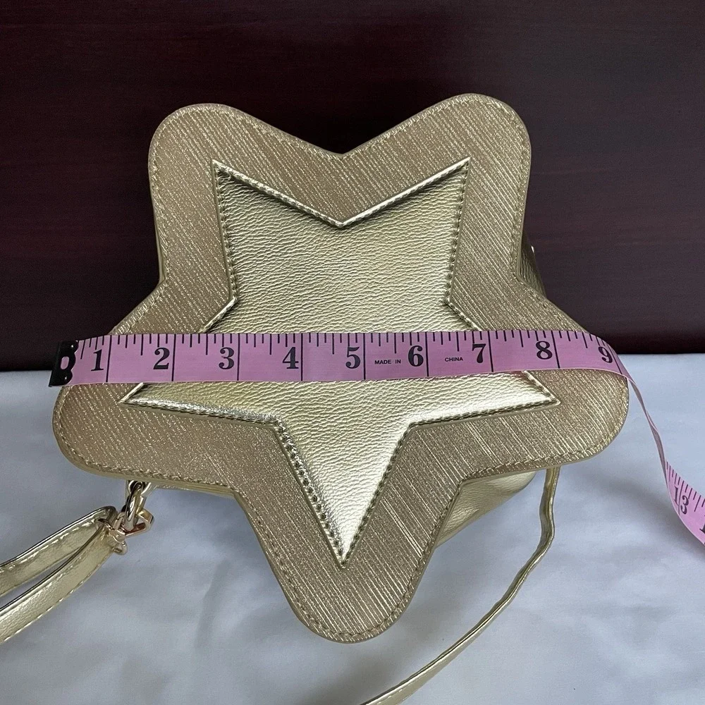 Mad‎ Engine Starlight Gold Yellow Crossbody Bag Glitter Accent Purse